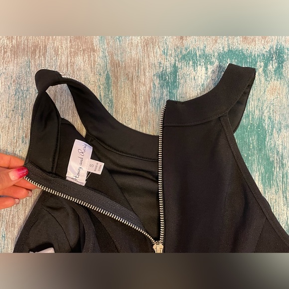 NWT Small Black and Rhinestone Cocktail/Evening-wear Dress - Picture 11 of 12